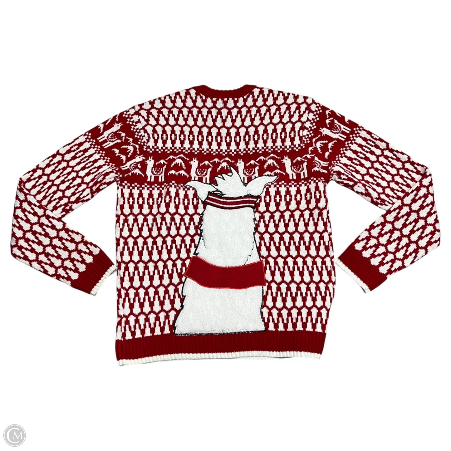 Sweater By Blizzarde Bay In Red & White, Size: M