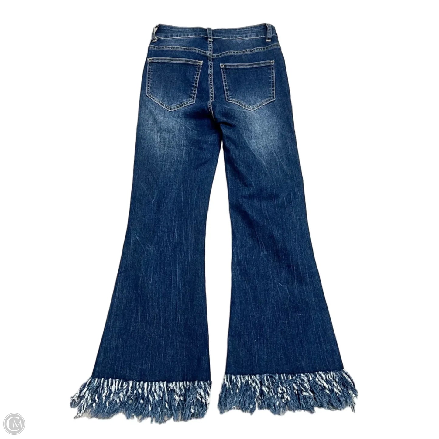 Jeans Boot Cut By Q2 In Blue Denim, Size: Xs