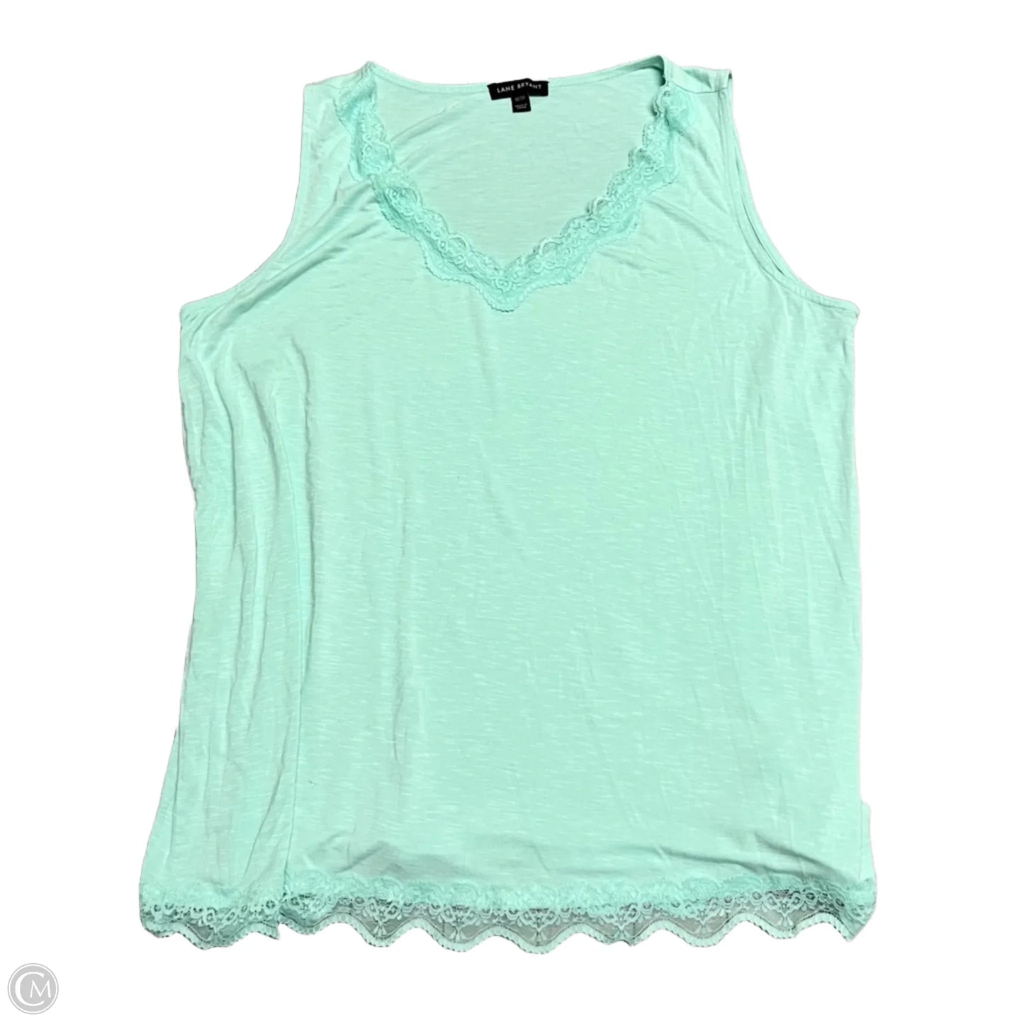 Top Sleeveless By Lane Bryant In Blue, Size: 1x
