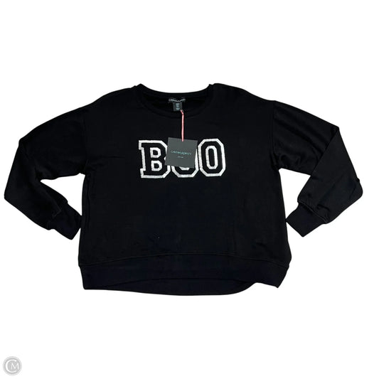 Sweatshirt Crewneck By Cynthia Rowley In Black, Size: S