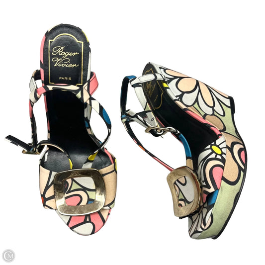 Sandals Designer By Roger Vivier In Multi-colored, Size: 6.5