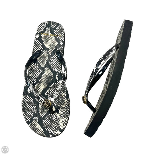 Sandals Designer By Tory Burch In Snakeskin Print, Size: 6
