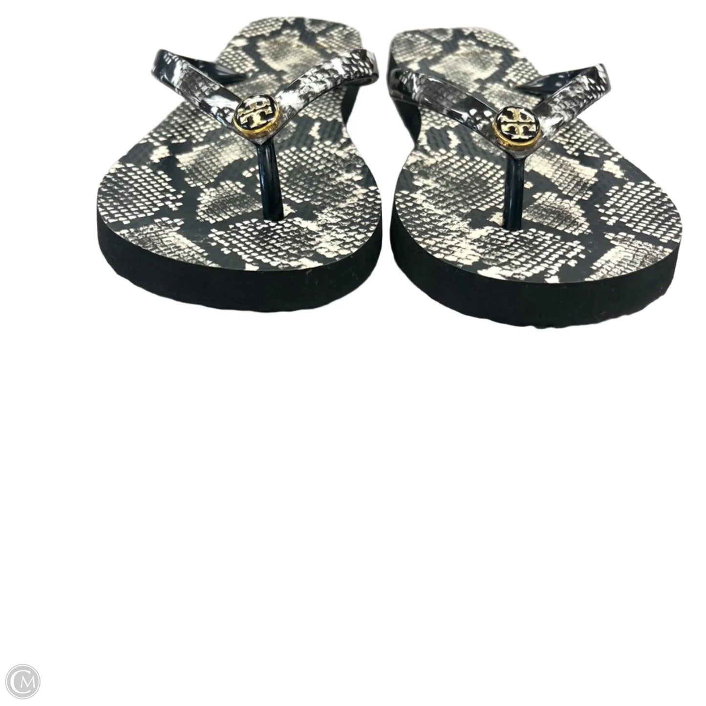 Sandals Designer By Tory Burch In Snakeskin Print, Size: 6