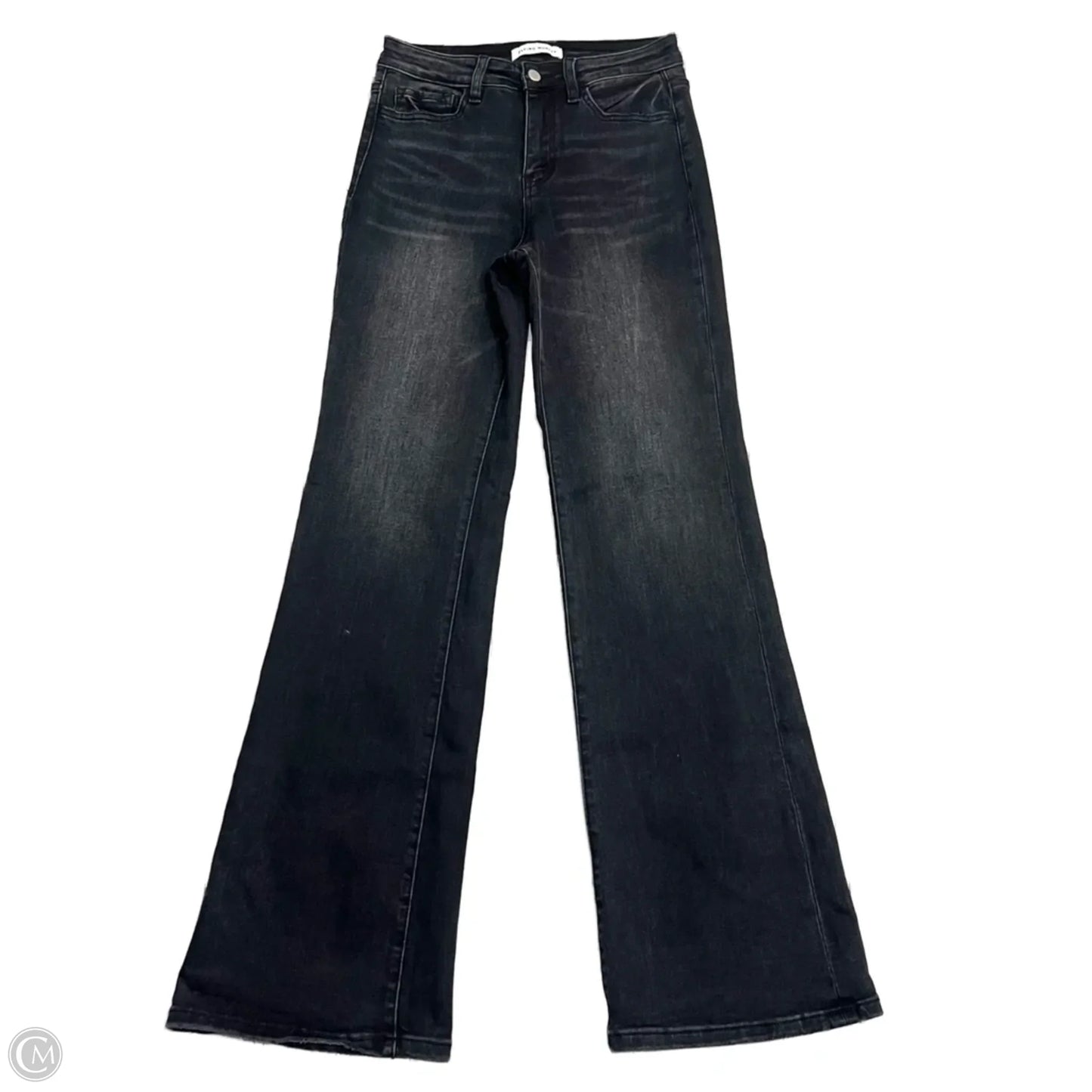 Jeans Flared By Flying Monkey In Black Denim, Size: 4
