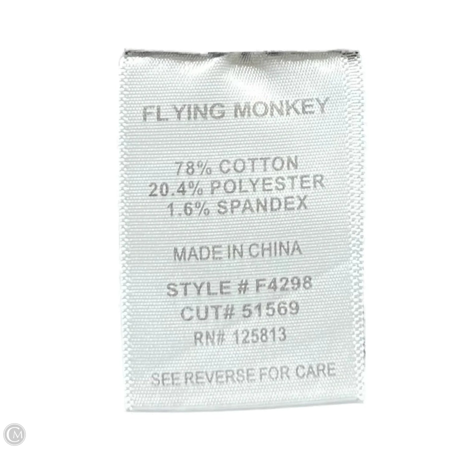 Jeans Flared By Flying Monkey In Black Denim, Size: 4