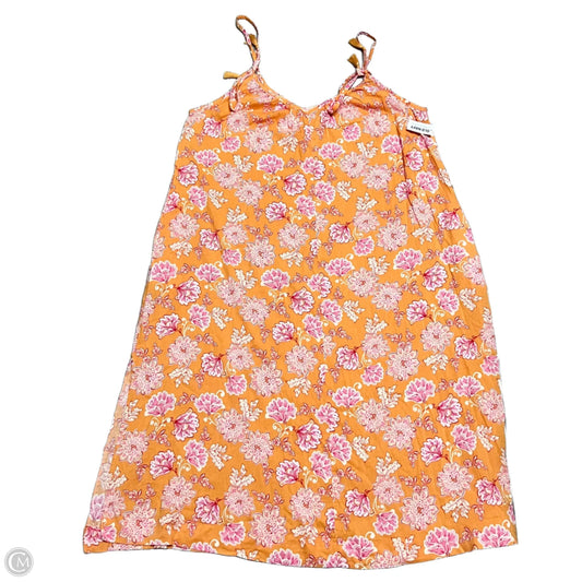 Dress Casual Maxi By Old Navy In Orange & Pink, Size: L