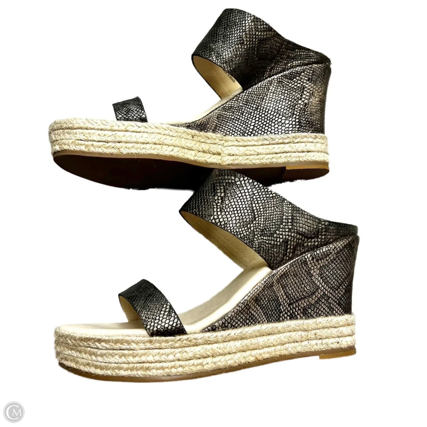 Sandals Heels Wedge By Matisse In Snakeskin Print, Size: 9