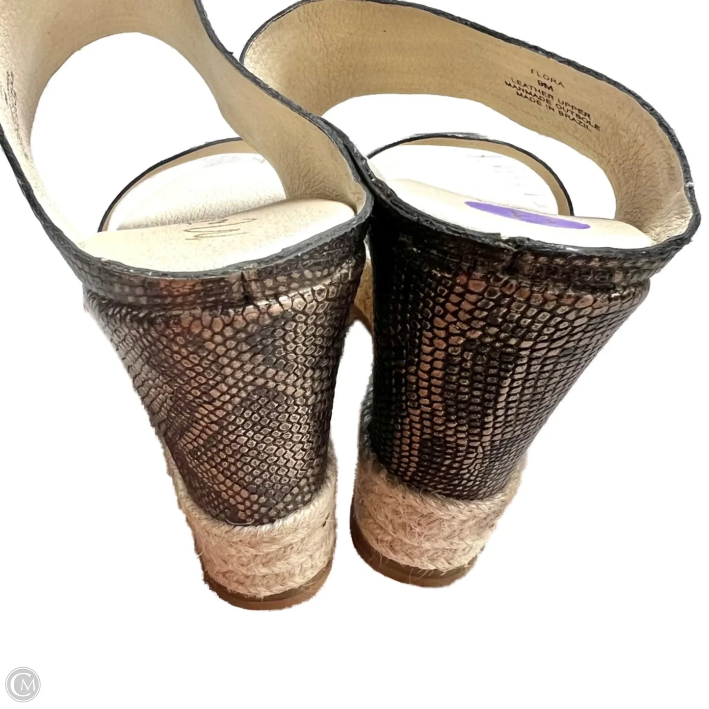 Sandals Heels Wedge By Matisse In Snakeskin Print, Size: 9