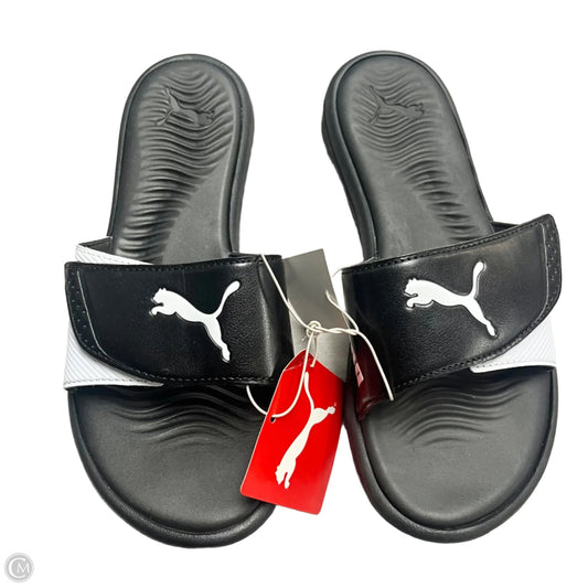 Sandals Flats By Puma In Black, Size: 8