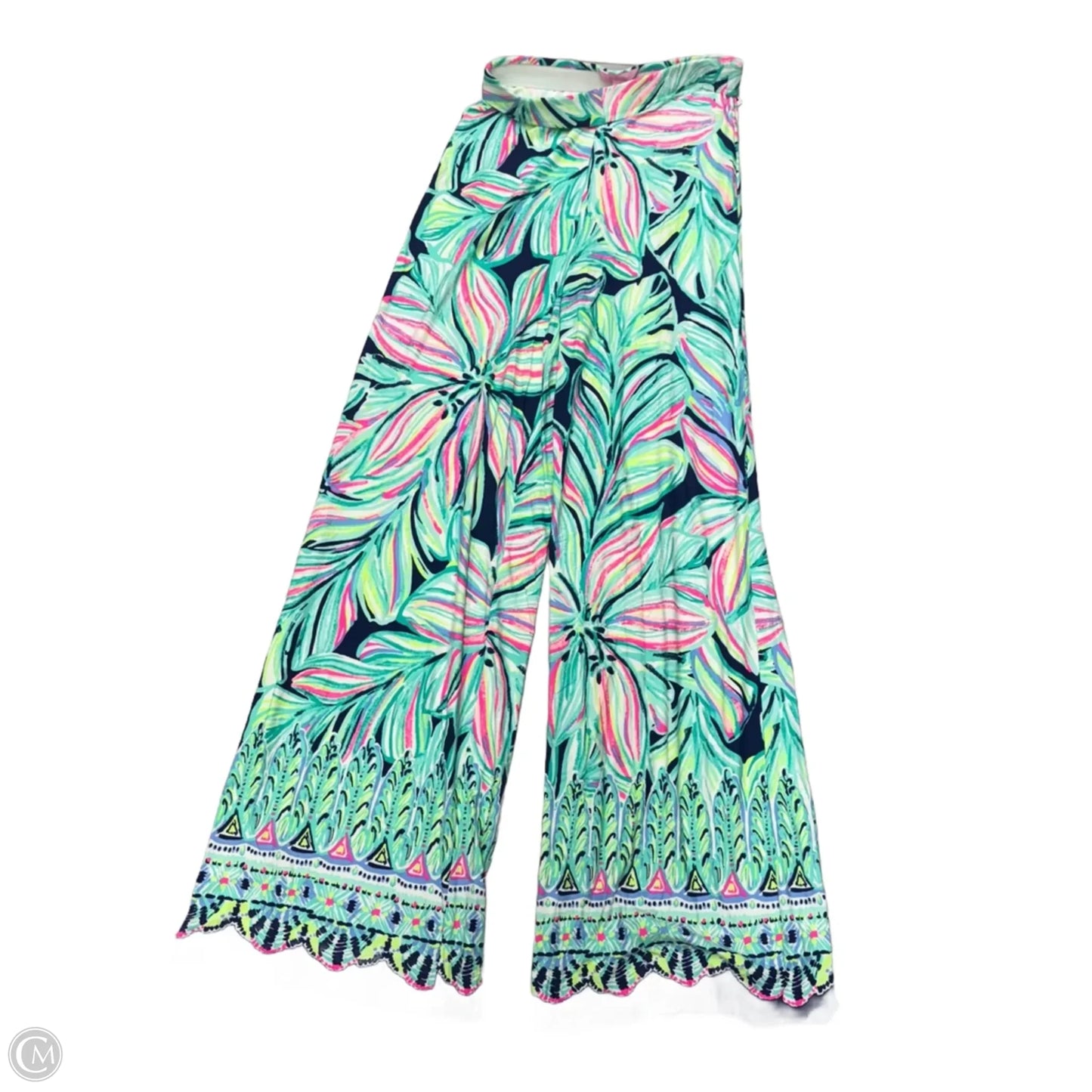 Pants Designer By Lilly Pulitzer In Blue & Green, Size: 4