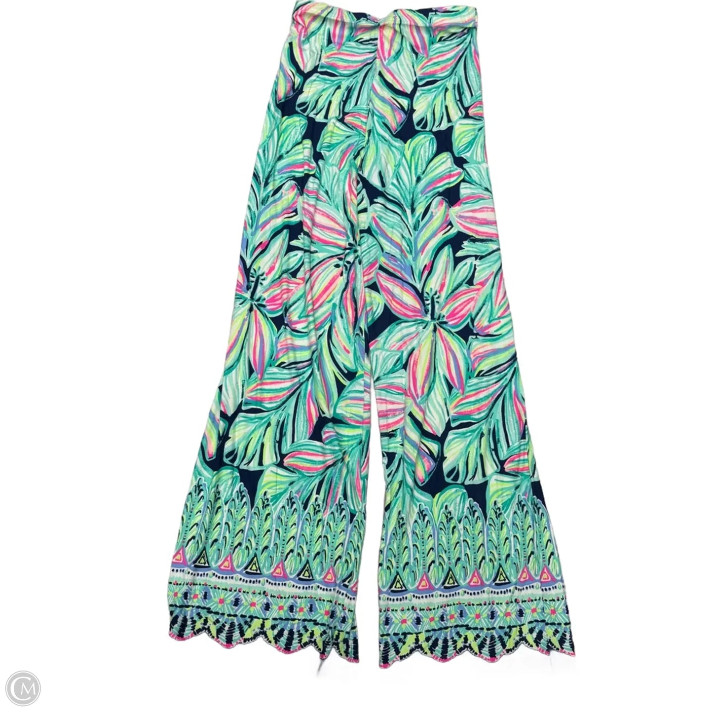 Pants Designer By Lilly Pulitzer In Blue & Green, Size: 4