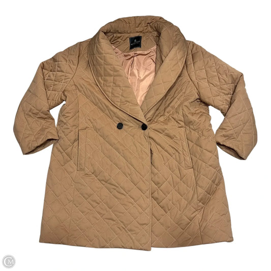 Coat Puffer & Quilted By Bagatelle In Tan, Size: 2x
