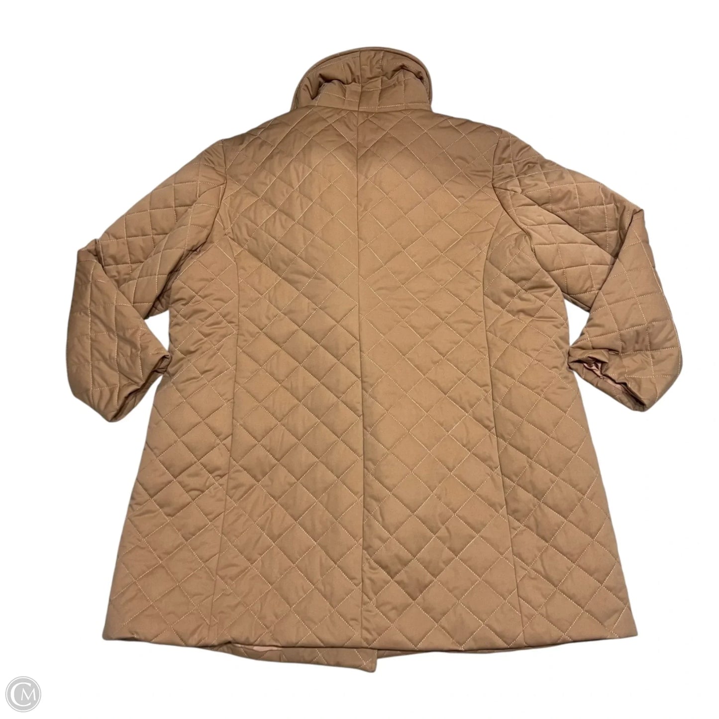 Coat Puffer & Quilted By Bagatelle In Tan, Size: 2x