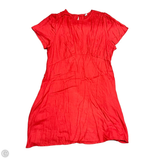 Dress Casual Midi By Old Navy In Red, Size: Xl