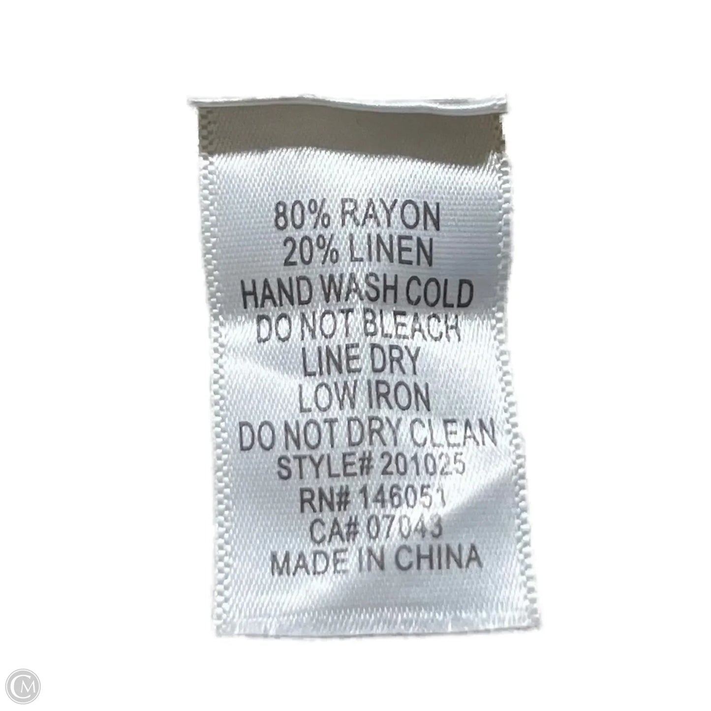 Top Short Sleeve By Monteau In Brown & Cream, Size: Xl