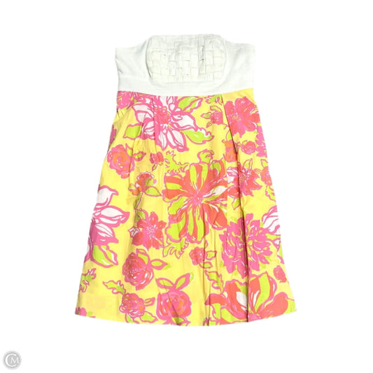 Dress Designer By Lilly Pulitzer In Pink & Yellow, Size: Xs