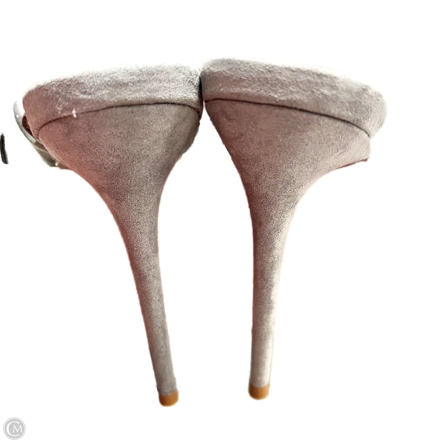 Sandals Heels Stiletto By Olivia In Grey, Size: 11