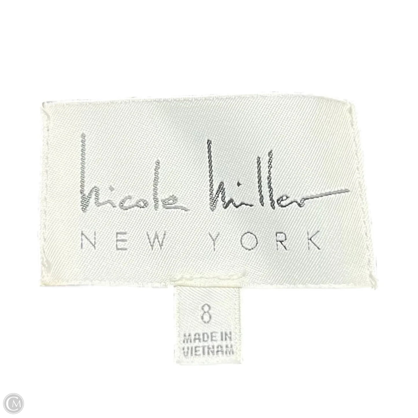 Dress Party Midi By Nicole Miller In Black & Blue, Size: 0