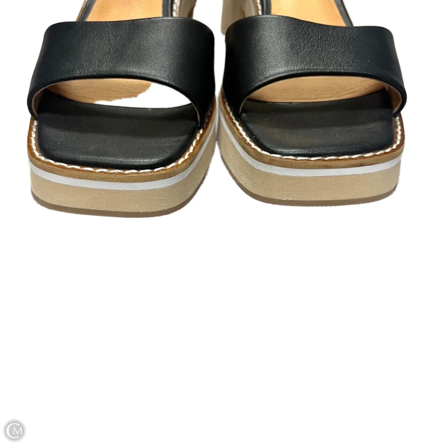 Sandals Heels Block By Andre Assous In Black, Size: 7.5