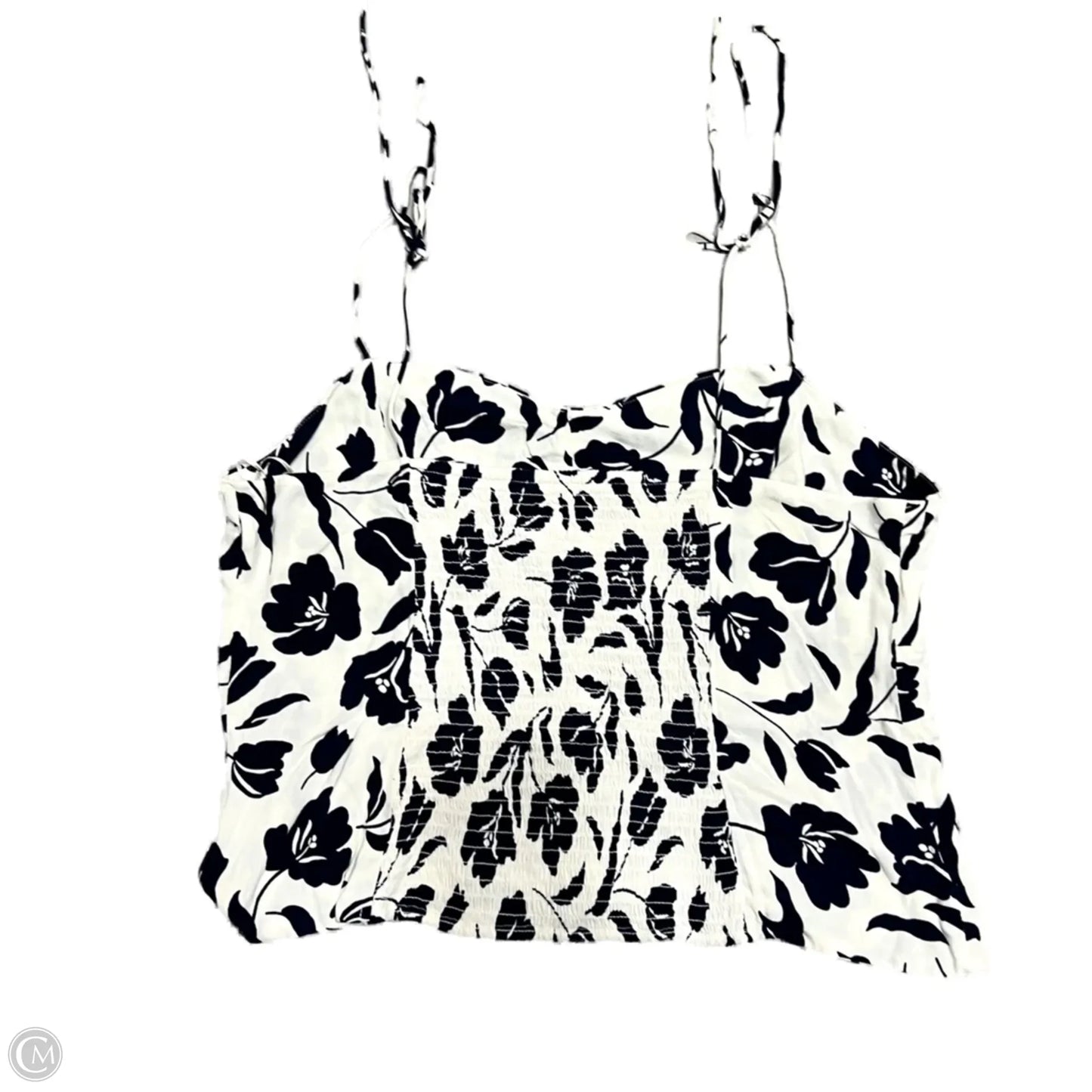 Top Sleeveless By Old Navy In Blue & Cream, Size: Xl