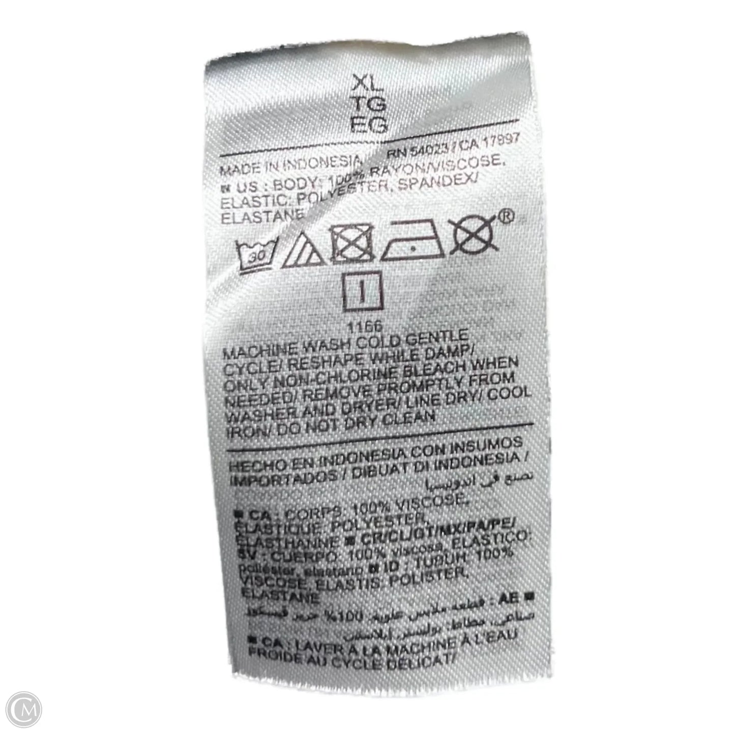 Top Sleeveless By Old Navy In Blue & Cream, Size: Xl