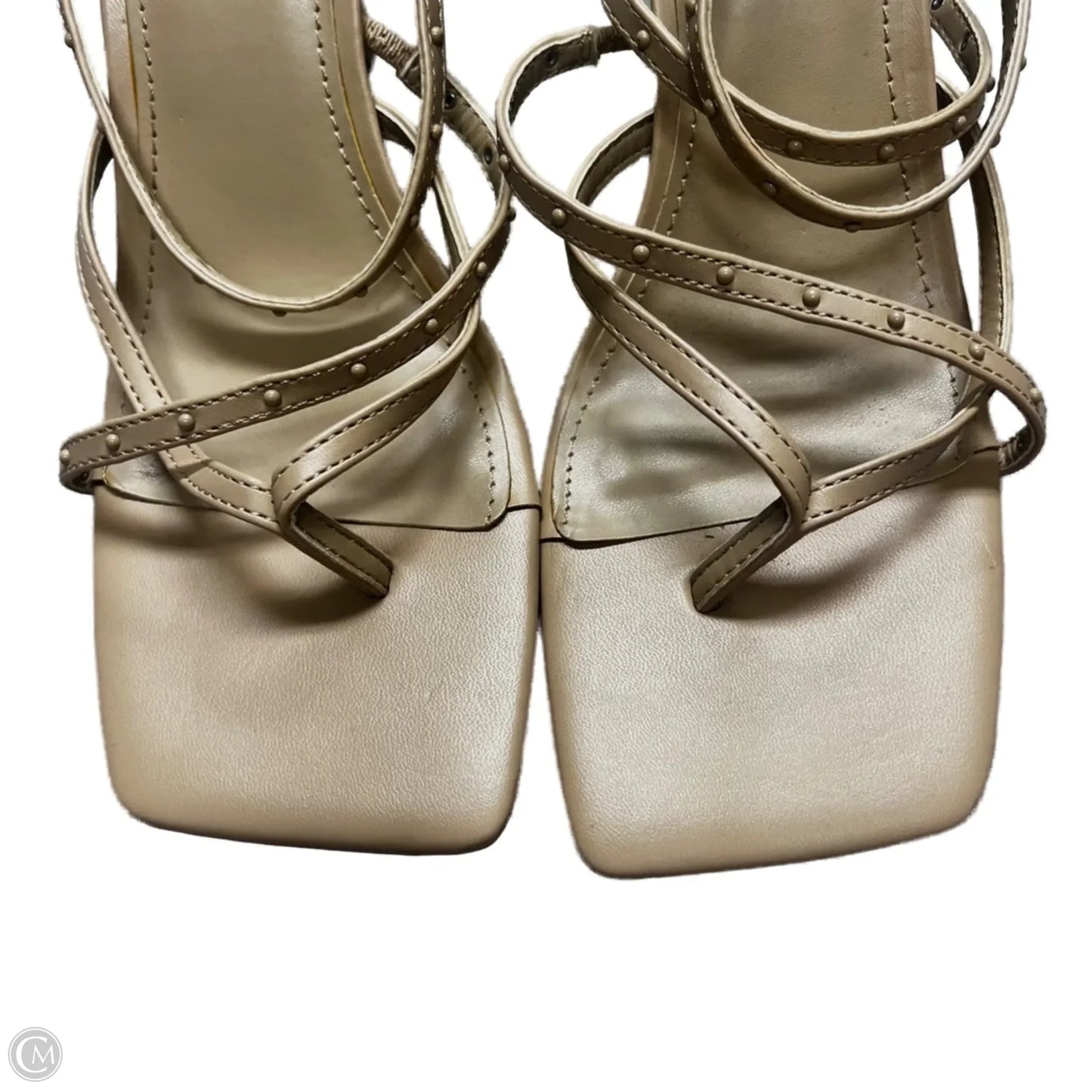 Sandals Heels Kitten By Marc Fisher In Tan, Size: 9.5