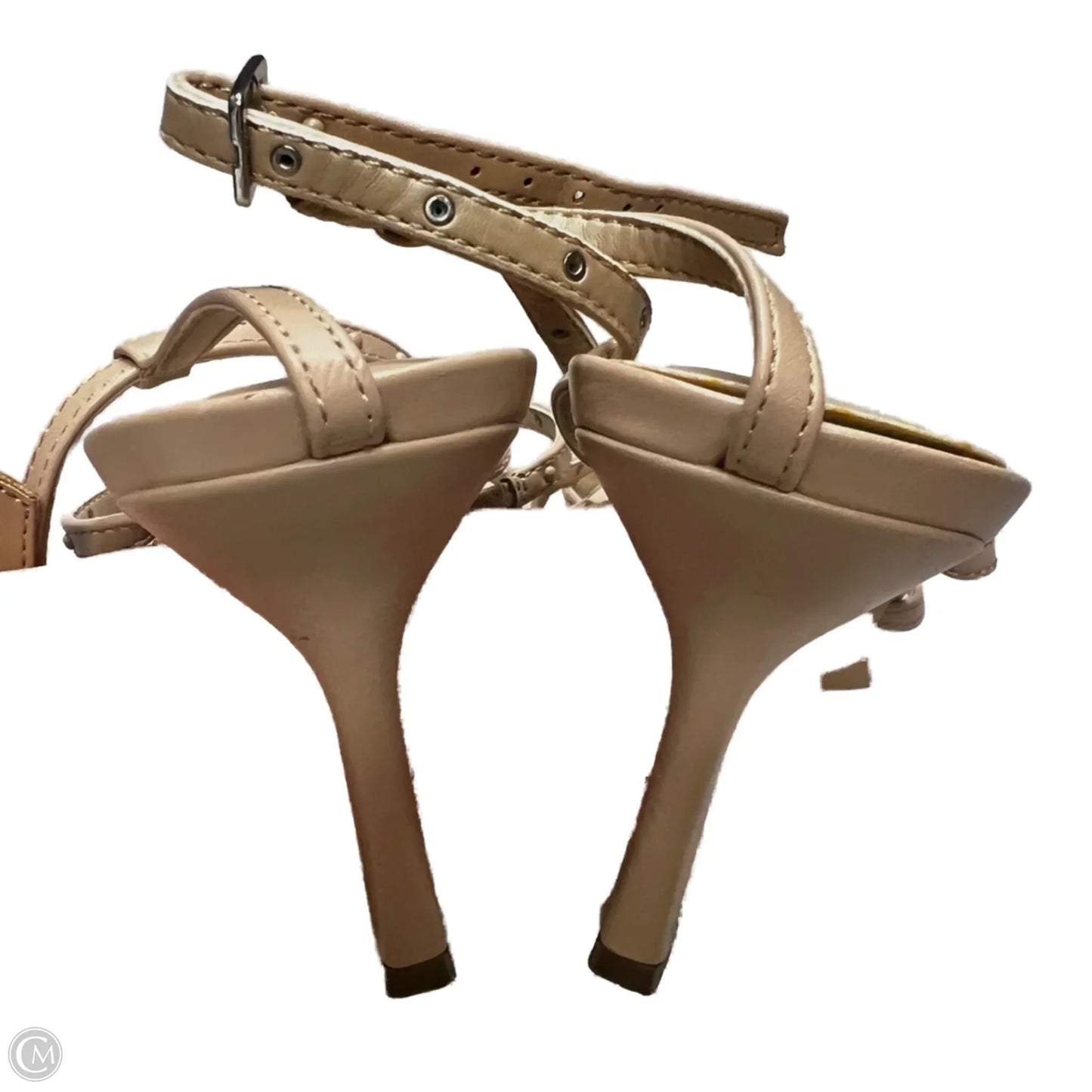 Sandals Heels Kitten By Marc Fisher In Tan, Size: 9.5