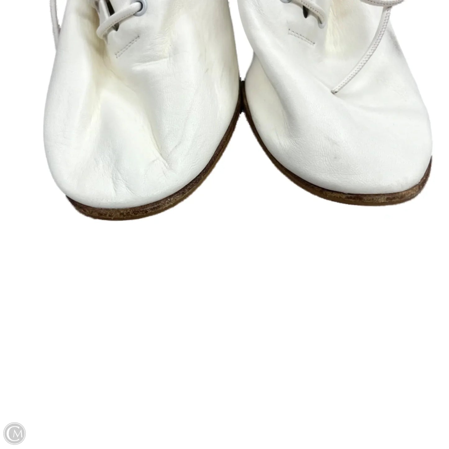 Shoes Luxury Designer By Celine In Cream, Size: 7