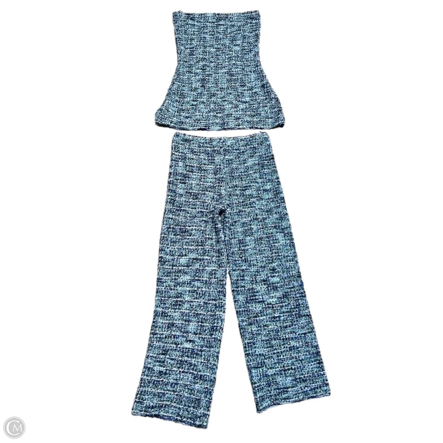 Pants Set 2pc By Zara In Blue & Green, Size: L