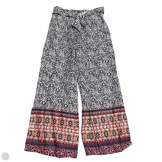 Pants Wide Leg By Sim And Sam In Blue & Pink, Size: 12
