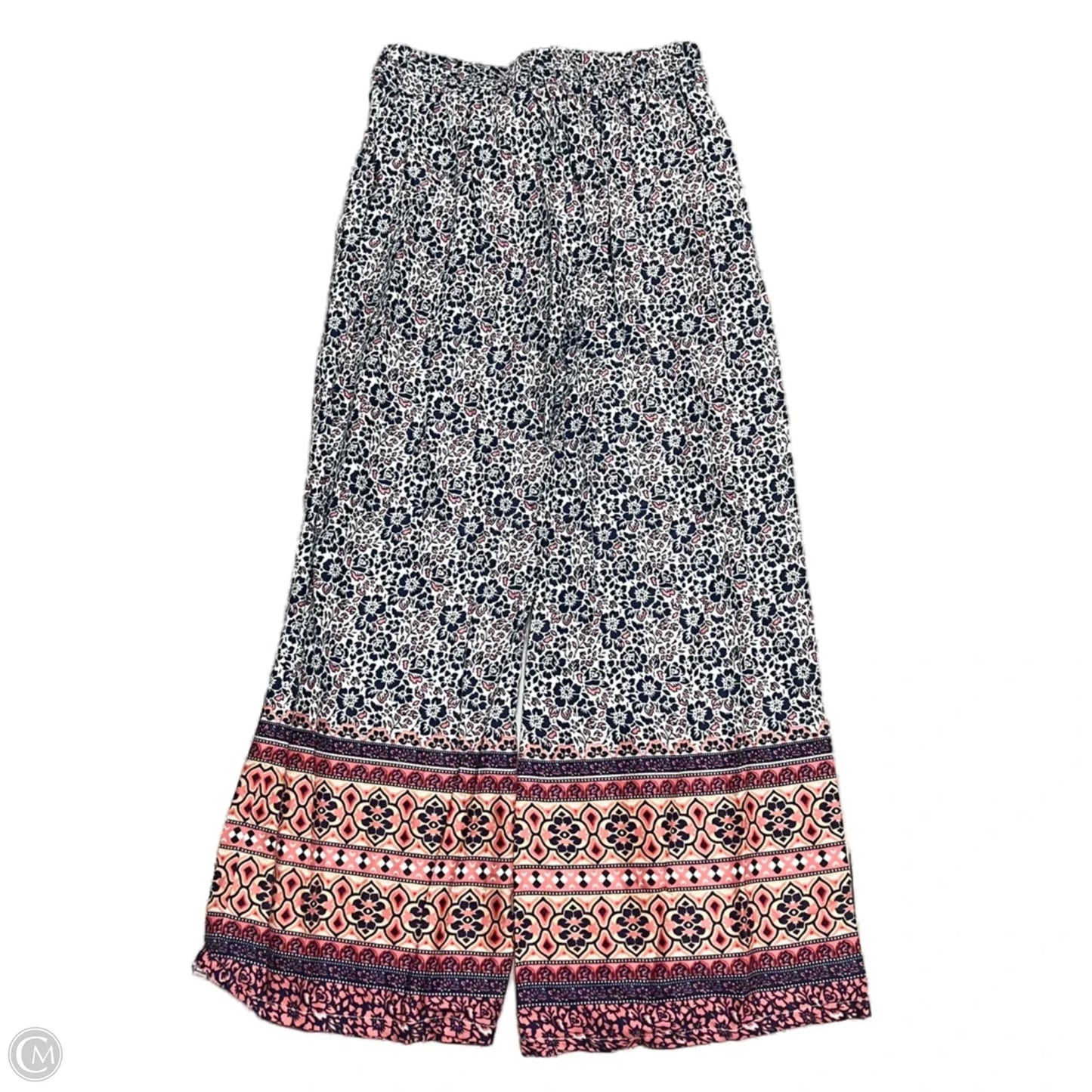 Pants Wide Leg By Sim And Sam In Blue & Pink, Size: 12