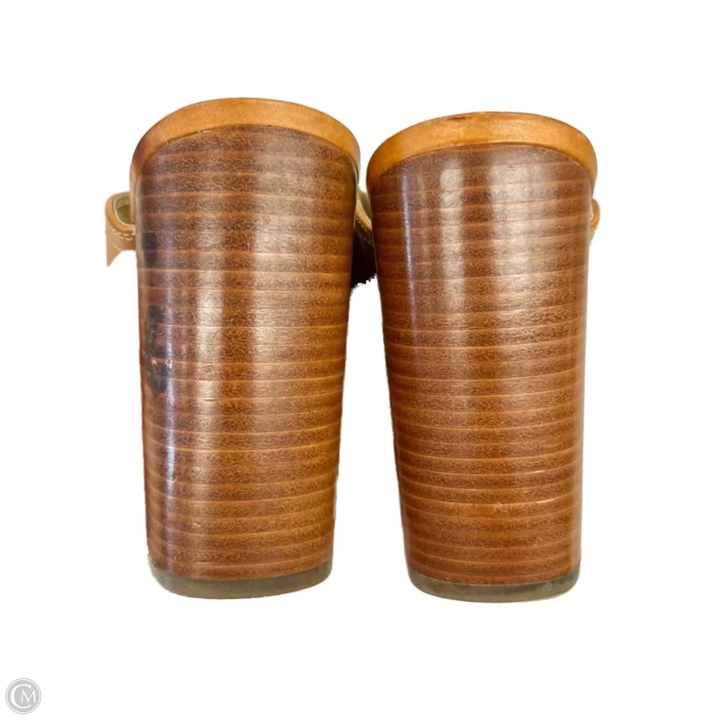 Sandals Designer By Frye In Tan, Size: 9