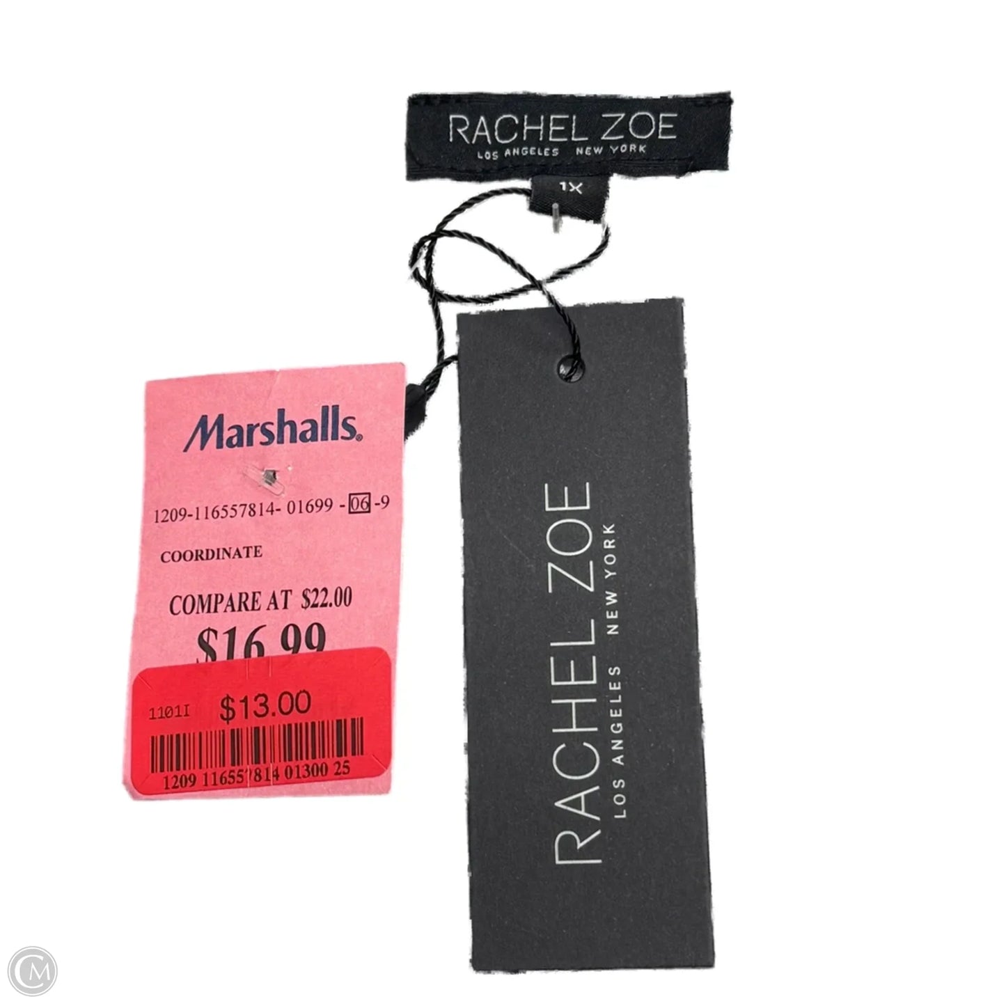 Top Short Sleeve By Rachel Zoe In Black & White, Size: 1x