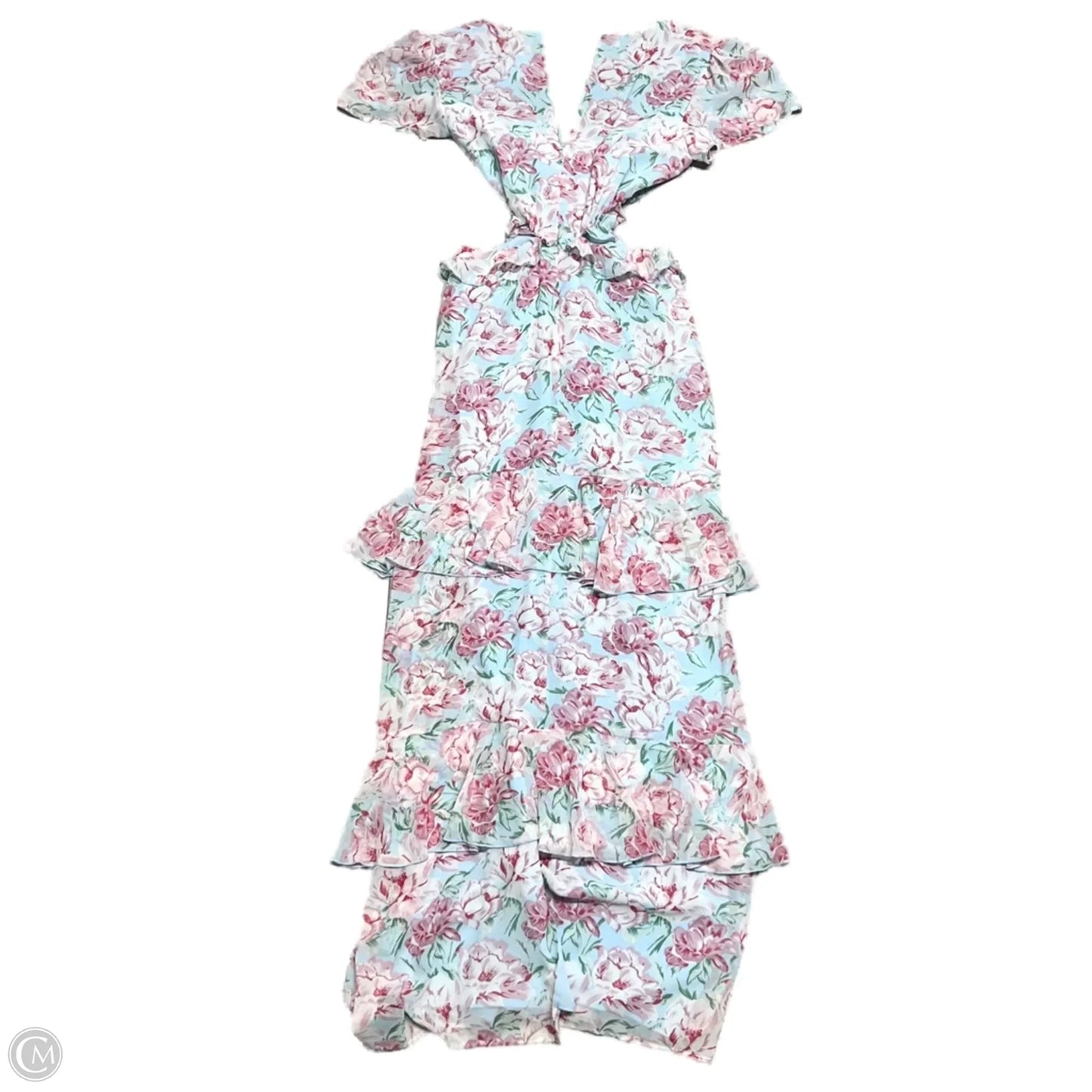 Dress Party Long By Wayf In Blue & Pink, Size: M