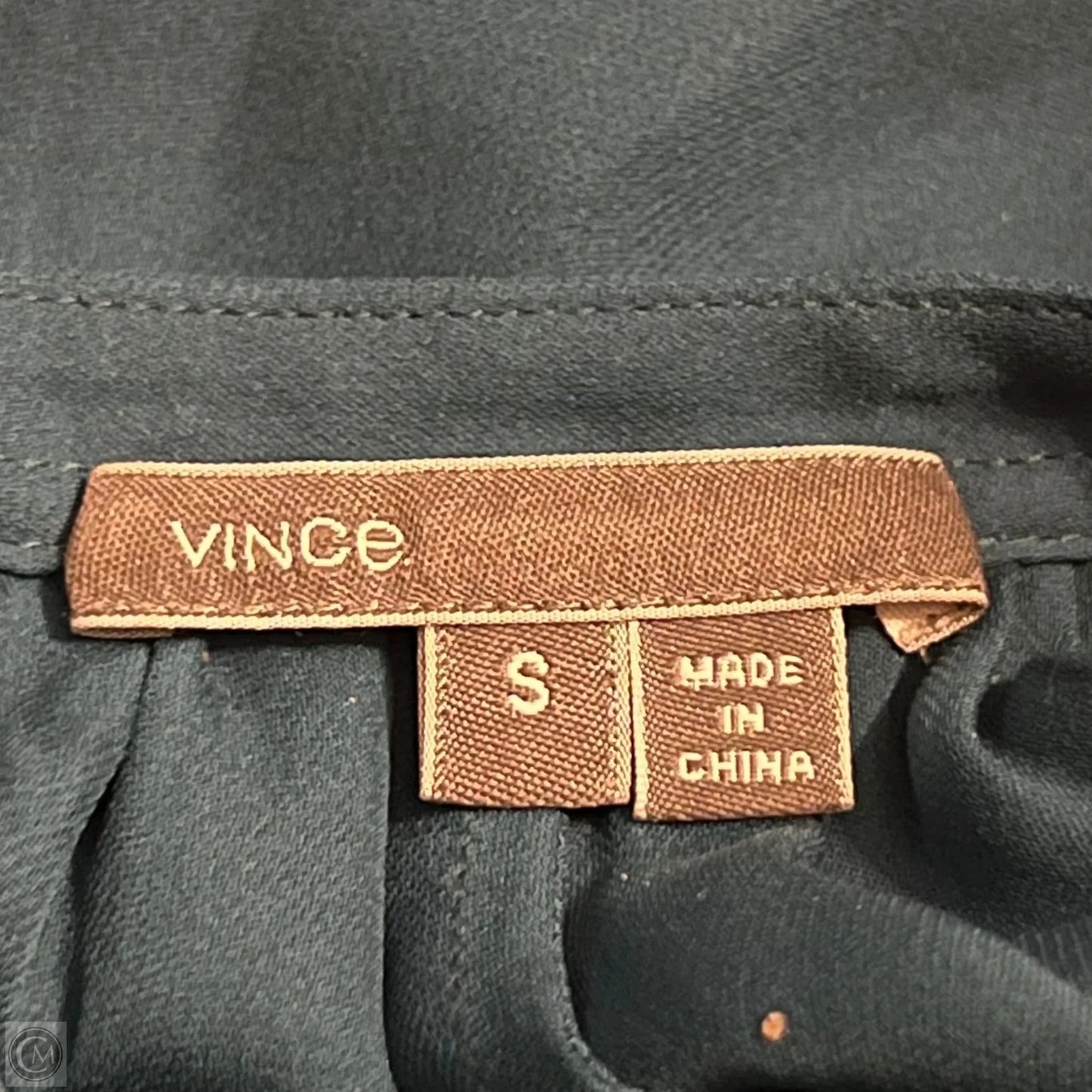 Top Short Sleeve By Vince In Green, Size: S