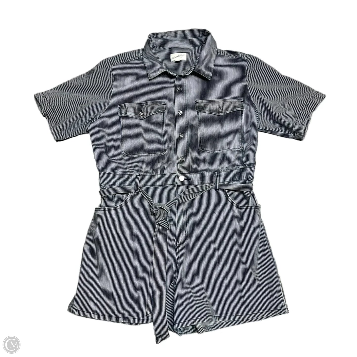 Romper By Universal Thread In Blue Denim, Size: Xl