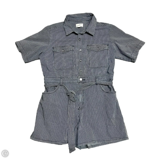Romper By Universal Thread In Blue Denim, Size: Xl