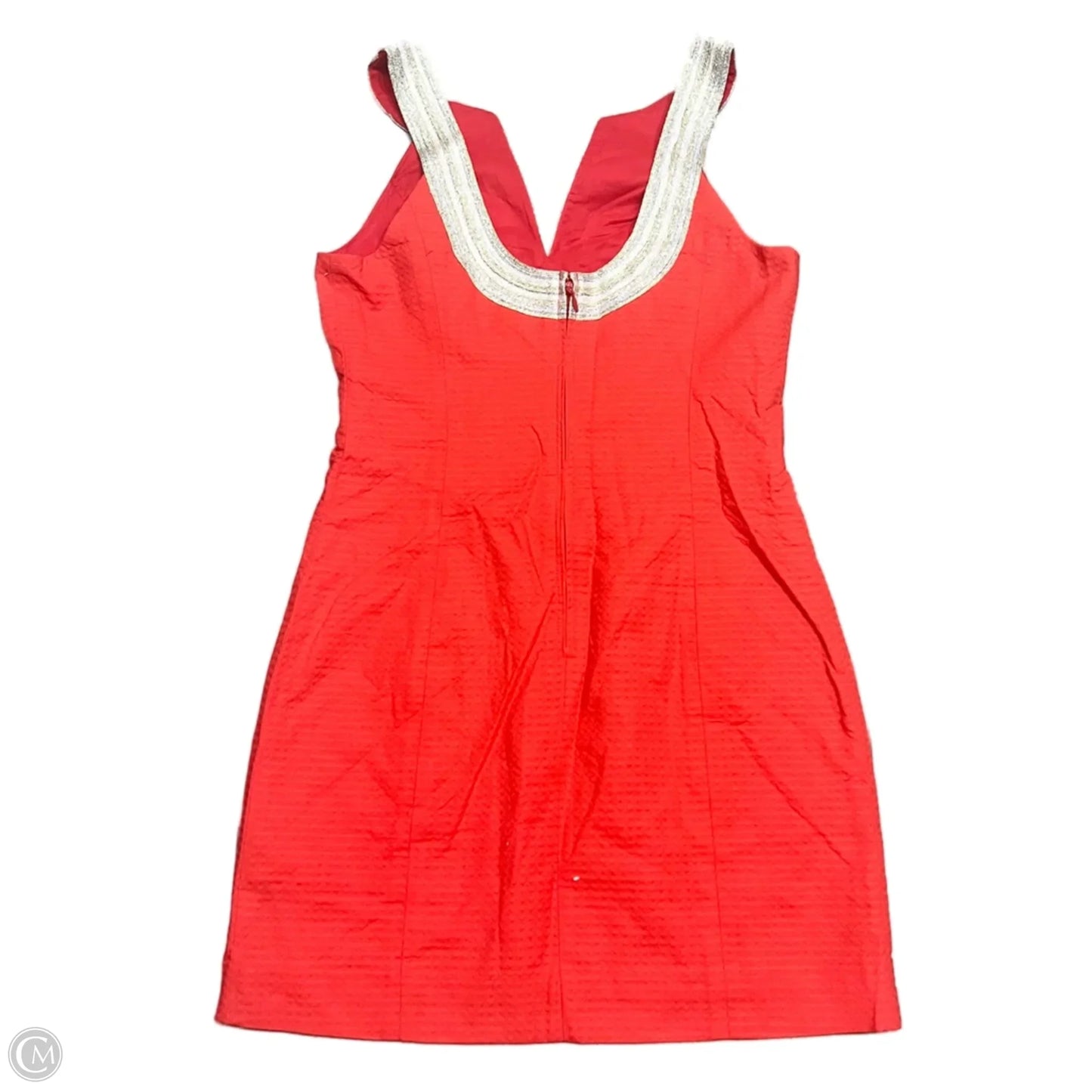 Dress Designer By Lilly Pulitzer In Gold & Orange, Size: S