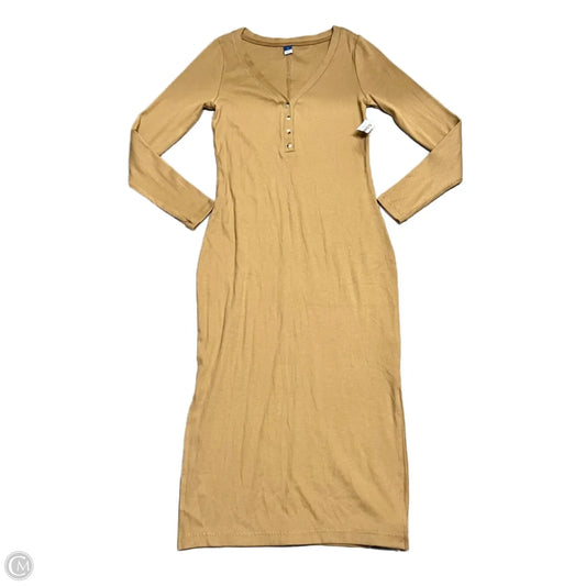 Dress Casual Maxi By Old Navy In Tan, Size: M