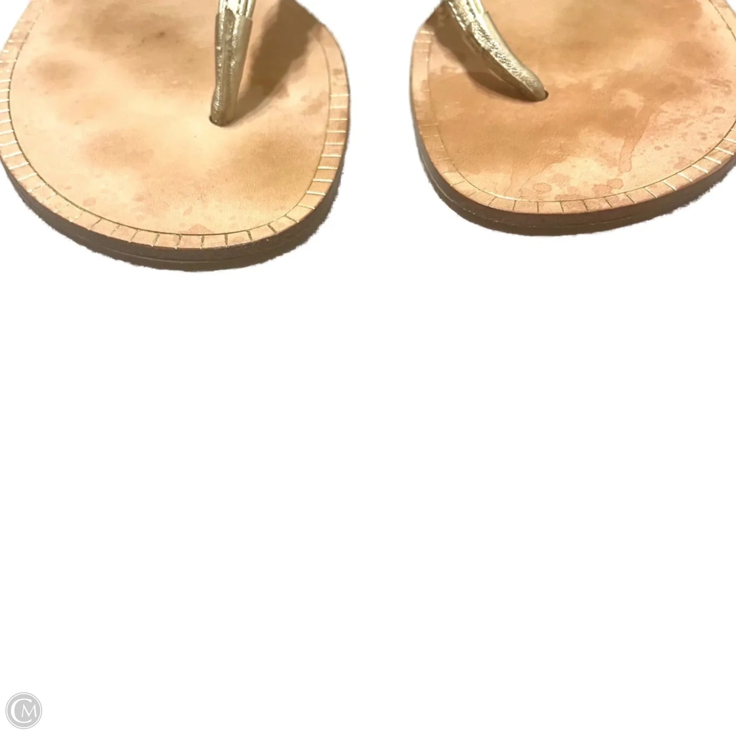 Sandals Designer By Lilly Pulitzer In Gold, Size: 7.5