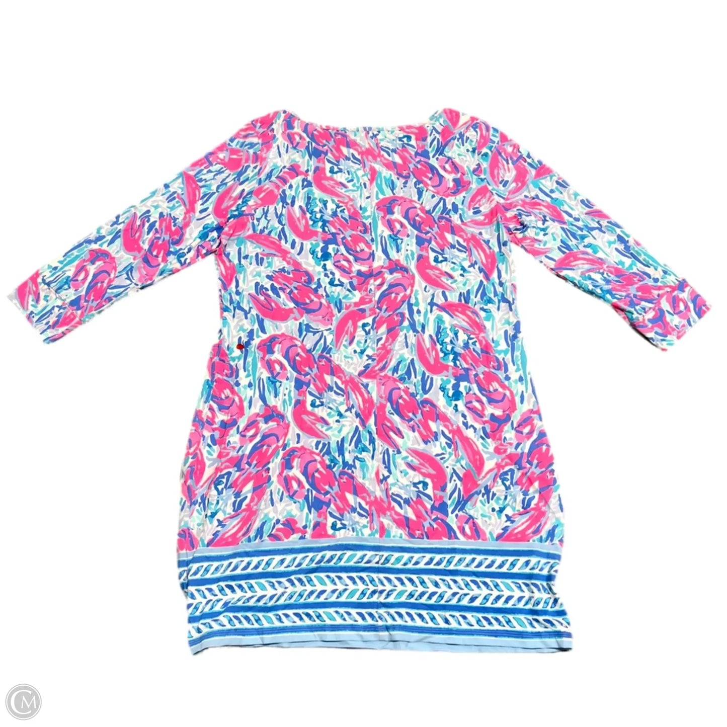 Dress Designer By Lilly Pulitzer In Blue & Pink, Size: Xl