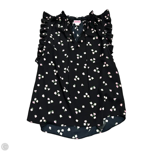Top Sleeveless Designer By Kate Spade In Floral Print, Size: L