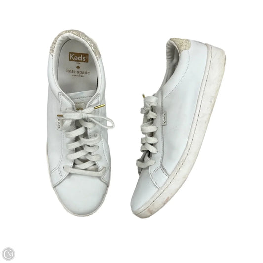 Shoes Designer By Kate Spade In White, Size: 9