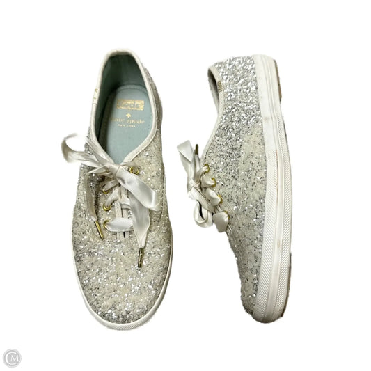 Shoes Designer By Kate Spade In Silver, Size: 7