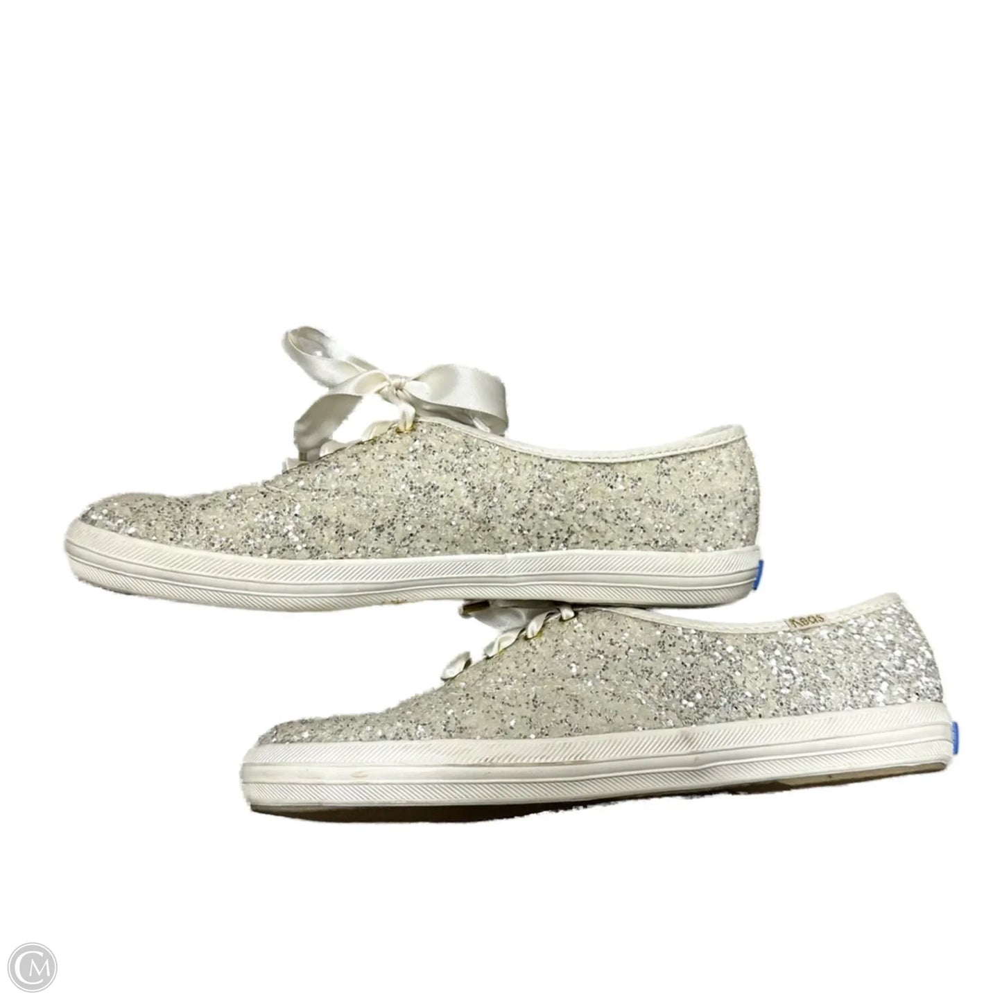 Shoes Designer By Kate Spade In Silver, Size: 7