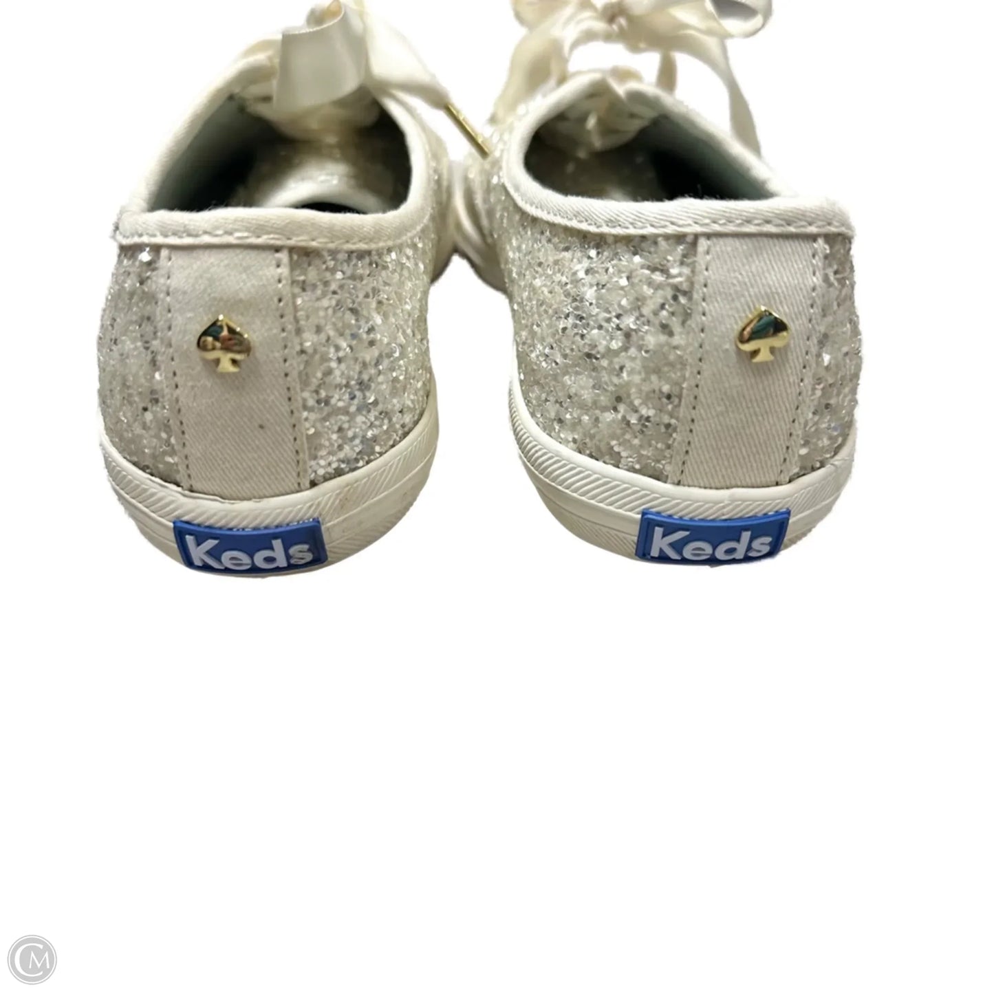 Shoes Designer By Kate Spade In Silver, Size: 7