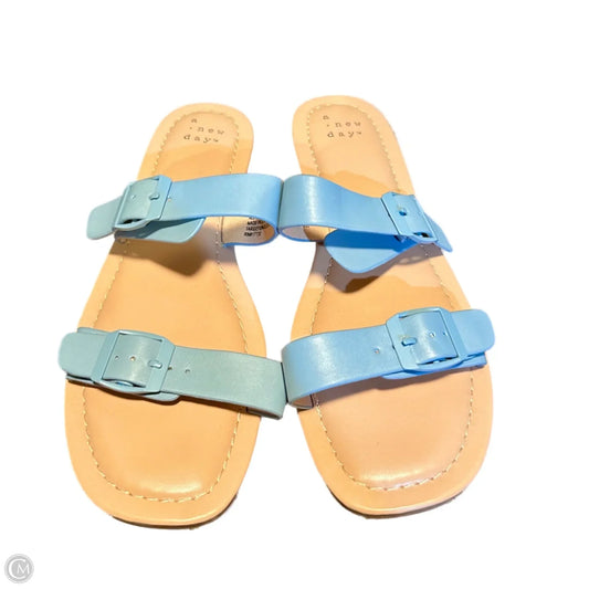 Sandals Flats By A New Day In Blue, Size: 7
