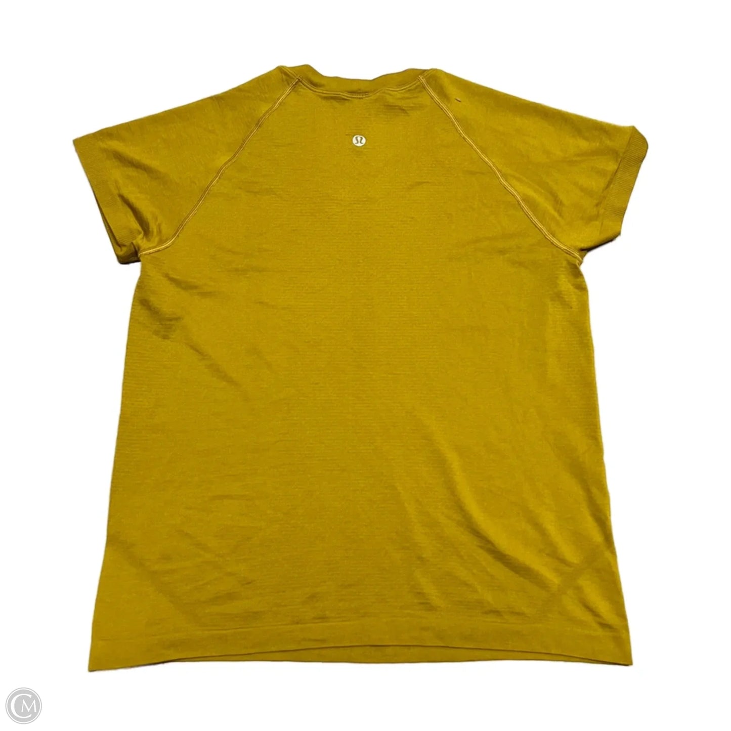 Athletic Top Short Sleeve By Lululemon In Green, Size: M