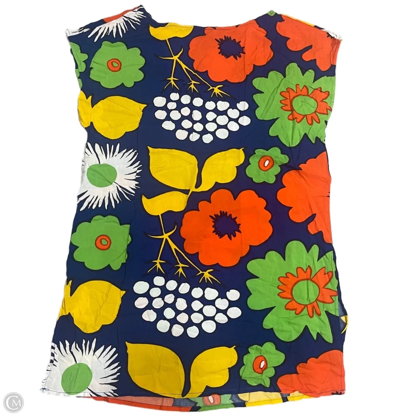 Tunic Sleeveless By Target x Marimekko In Blue & Orange, Size: L