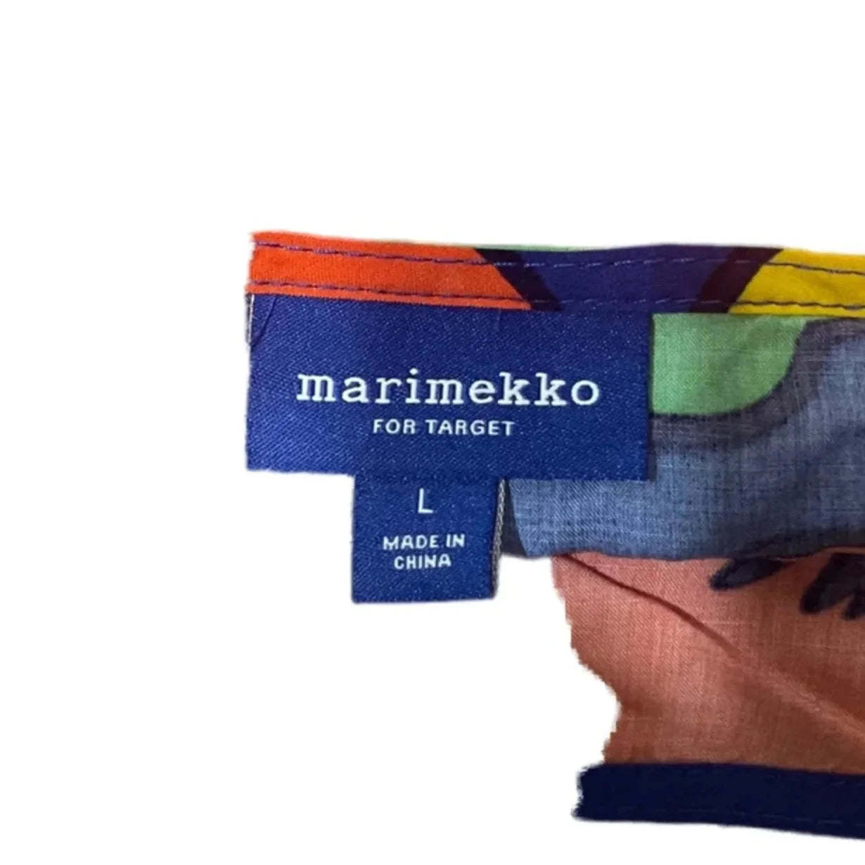 Tunic Sleeveless By Target x Marimekko In Blue & Orange, Size: L